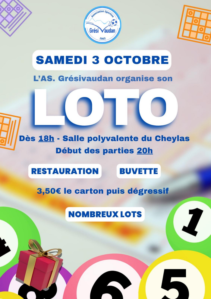 Loto de l'ASG le 03/10/2026